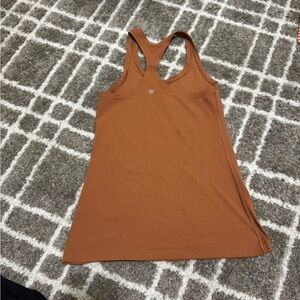 Burnt orange/brown Lulu lemon top